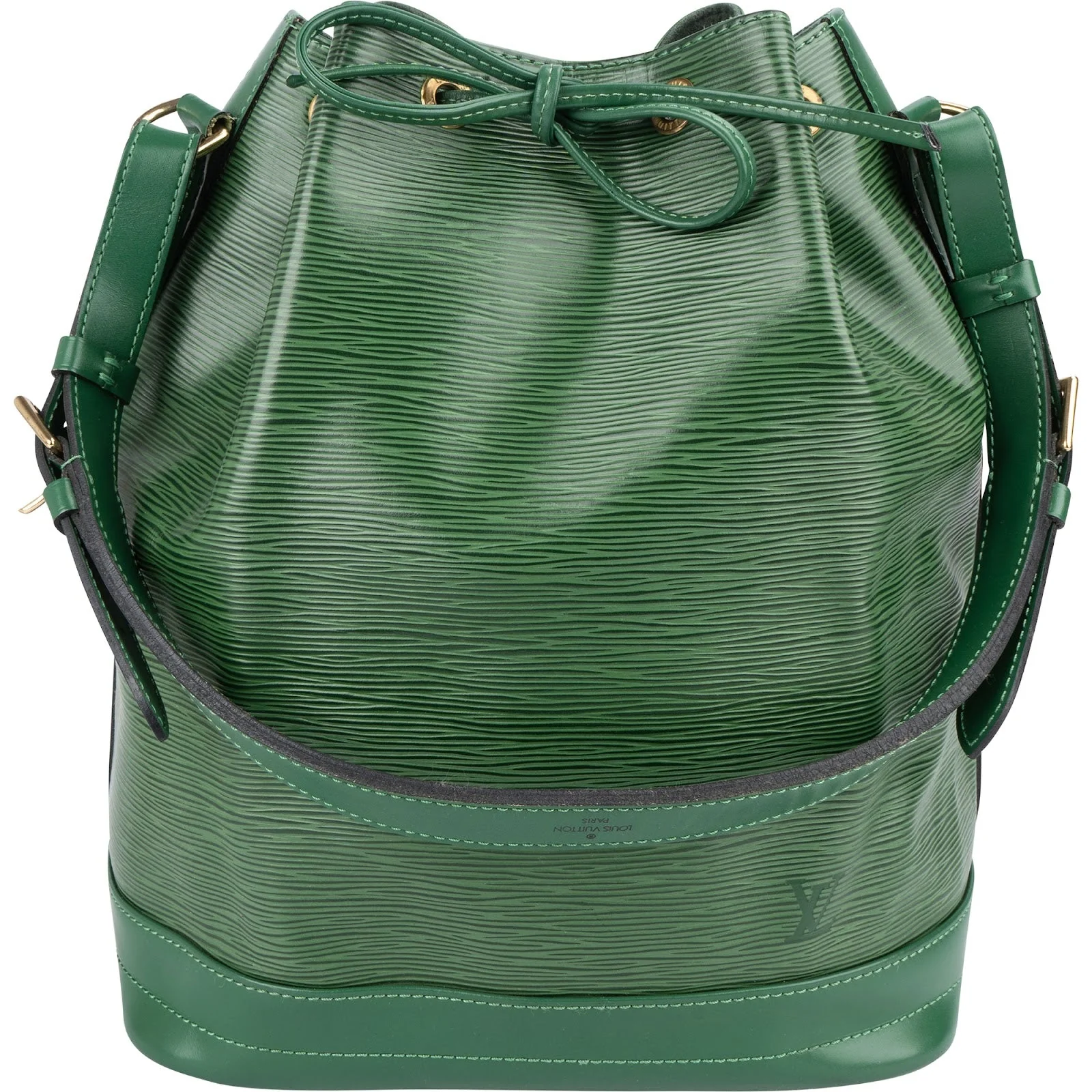 Green Epi Leather Sac Noé Grande Shoulder Bag