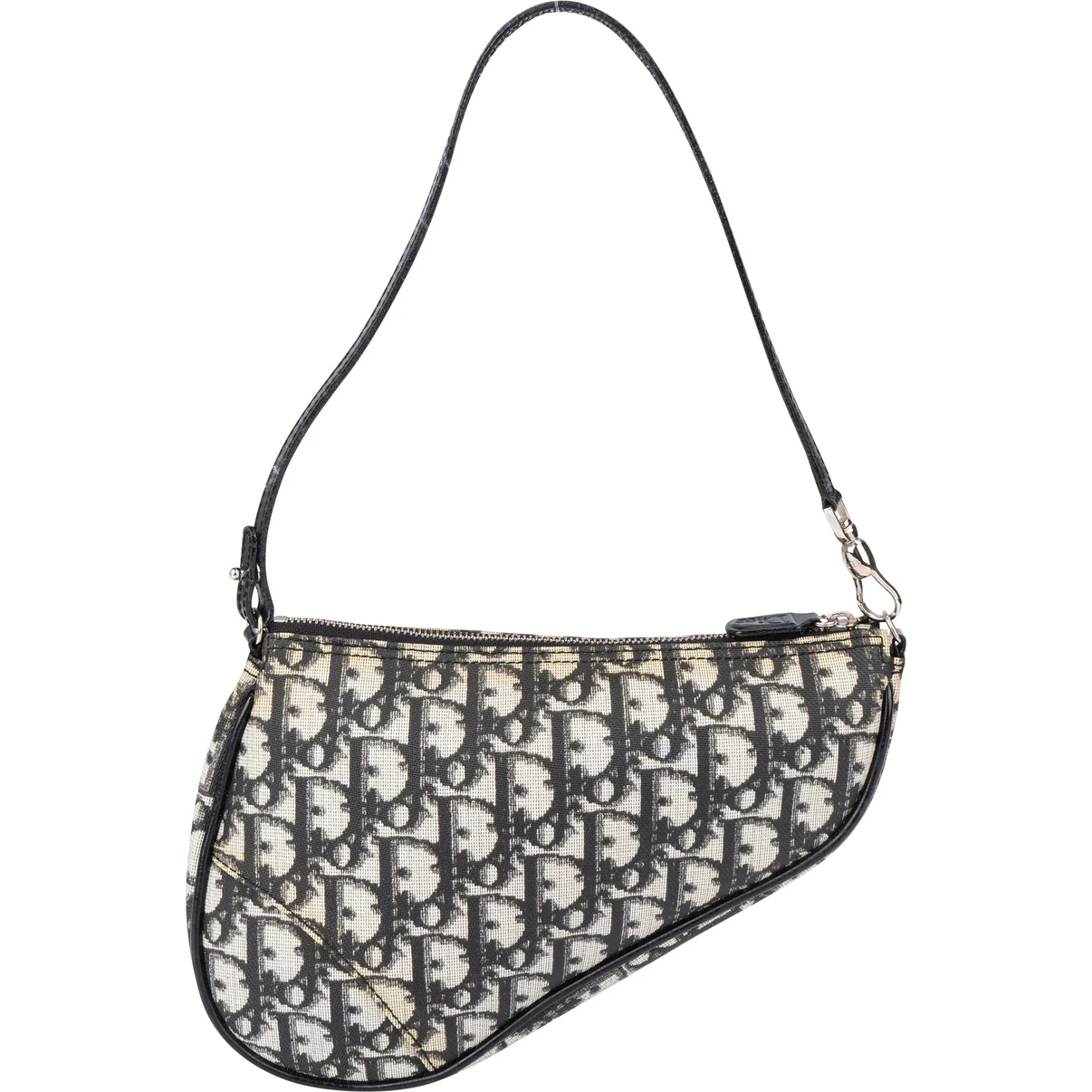 Canvas Trotter Monogram Mini Saddle Handbag